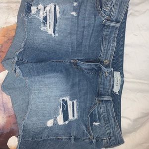 Torrid ripped jean shorts